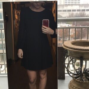 Black long sleeve dress